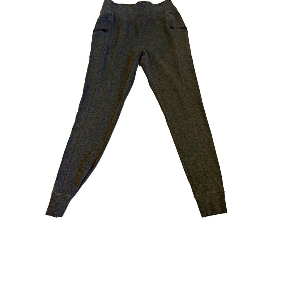 Athletic Works Women’s Jogger Pants Charcoal Gray Heather XS Stretch Pull-On